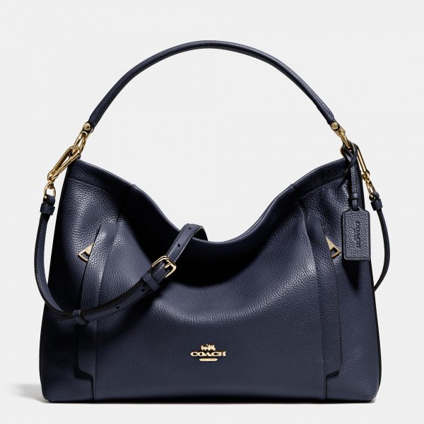 Modern Style Coach Scout Hobo In Pebble Leather  Modern Style Coach Scout Hobo In Pebble Leather