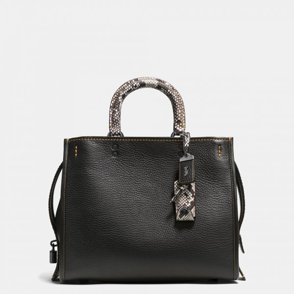 European Style Coach Rogue Bag In Colorblock Python