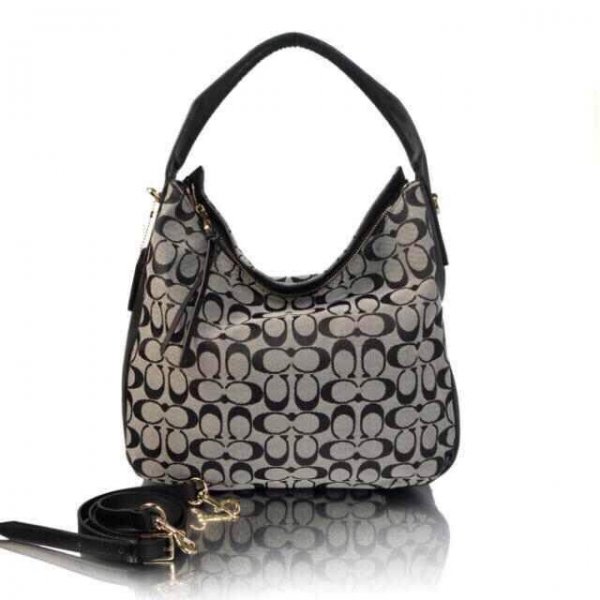 coach jacquard tote bag