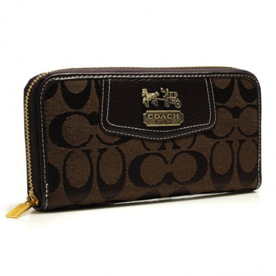 Coach Logo In Signature Large Coffee Wallets BFZ [coach20211121] - $34. ...