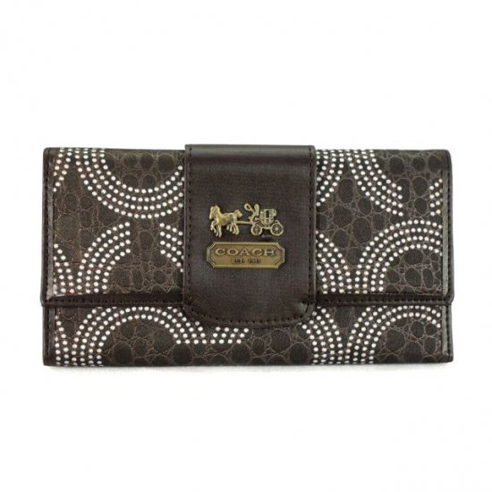 Coach Dot Logo Large Coffee Wallets ECV [coach20210372] - $33.89 ...