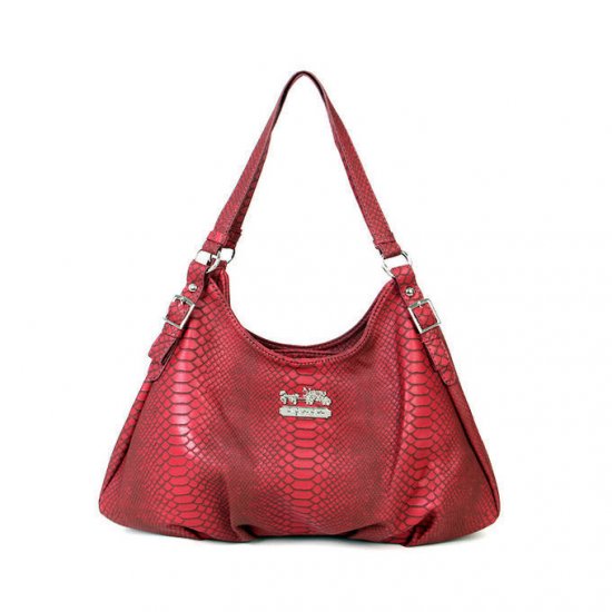 Coach Embossed Logo Medium Red Shoulder Bags BCG [coach20210430] - $60. ...