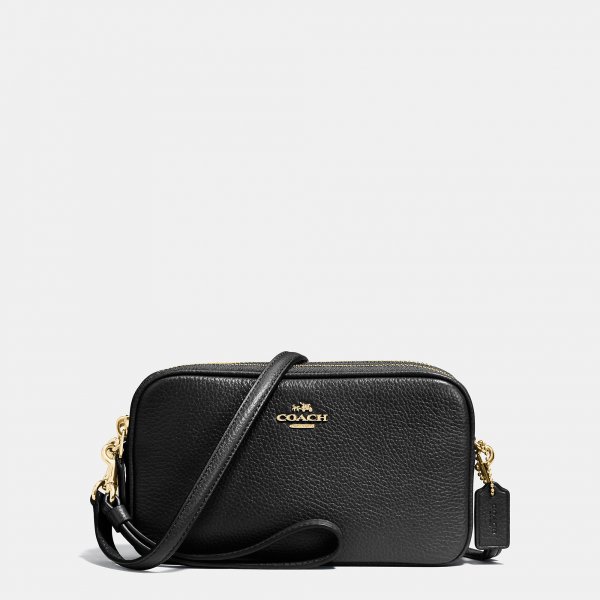 Fashion Classic Coach Crossbody Clutch In Pebble Leather  Fashion Classic Coach Crossbody Clutch In Pebble Leather